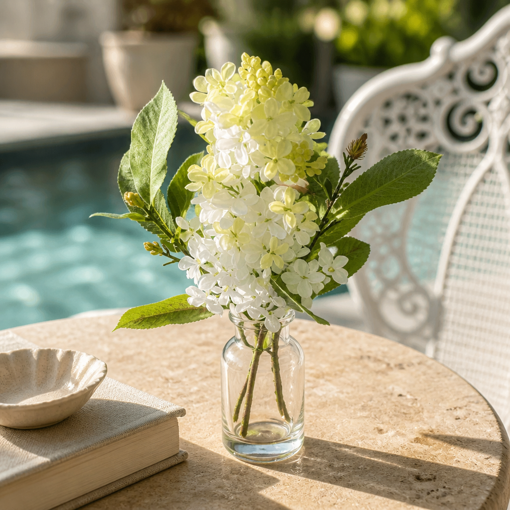 12" Tall White Hyacinth