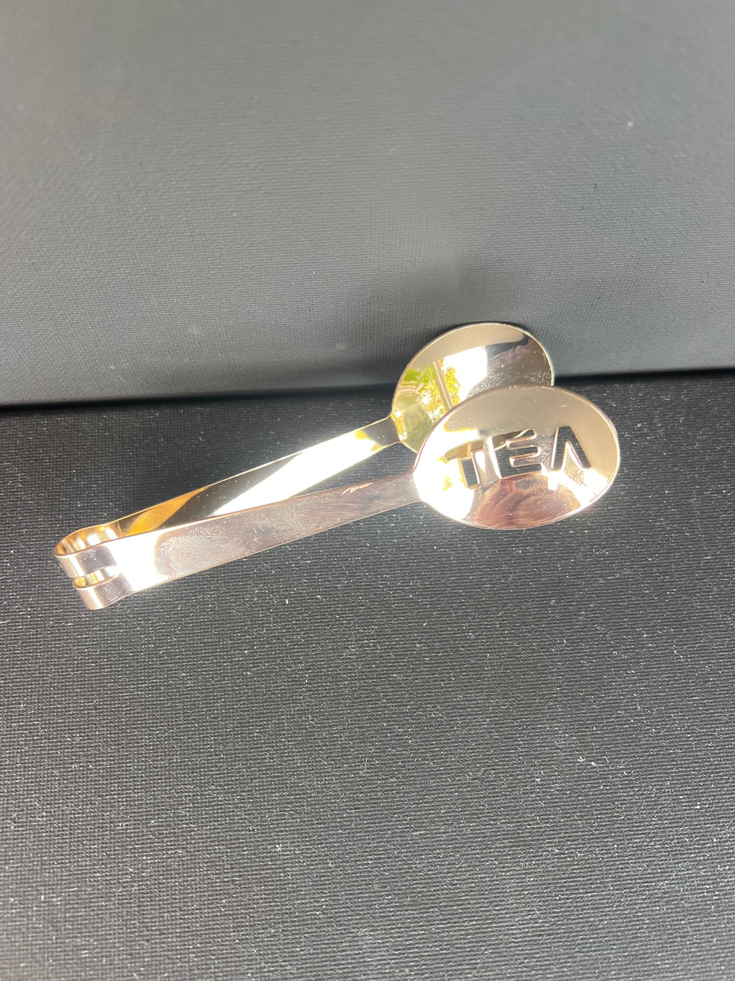 Metal Tea Bag Strainer Gold Finish