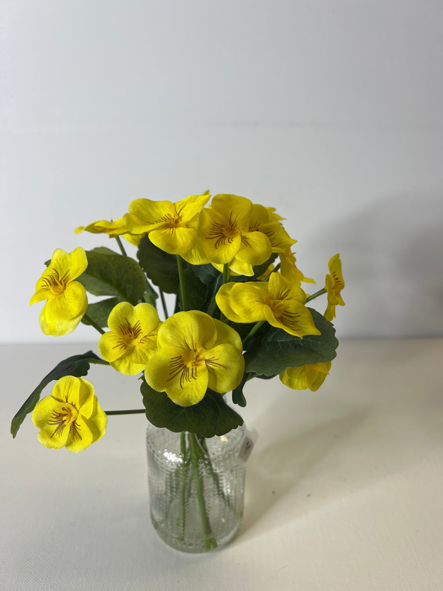 9" Tall Yellow Pansy