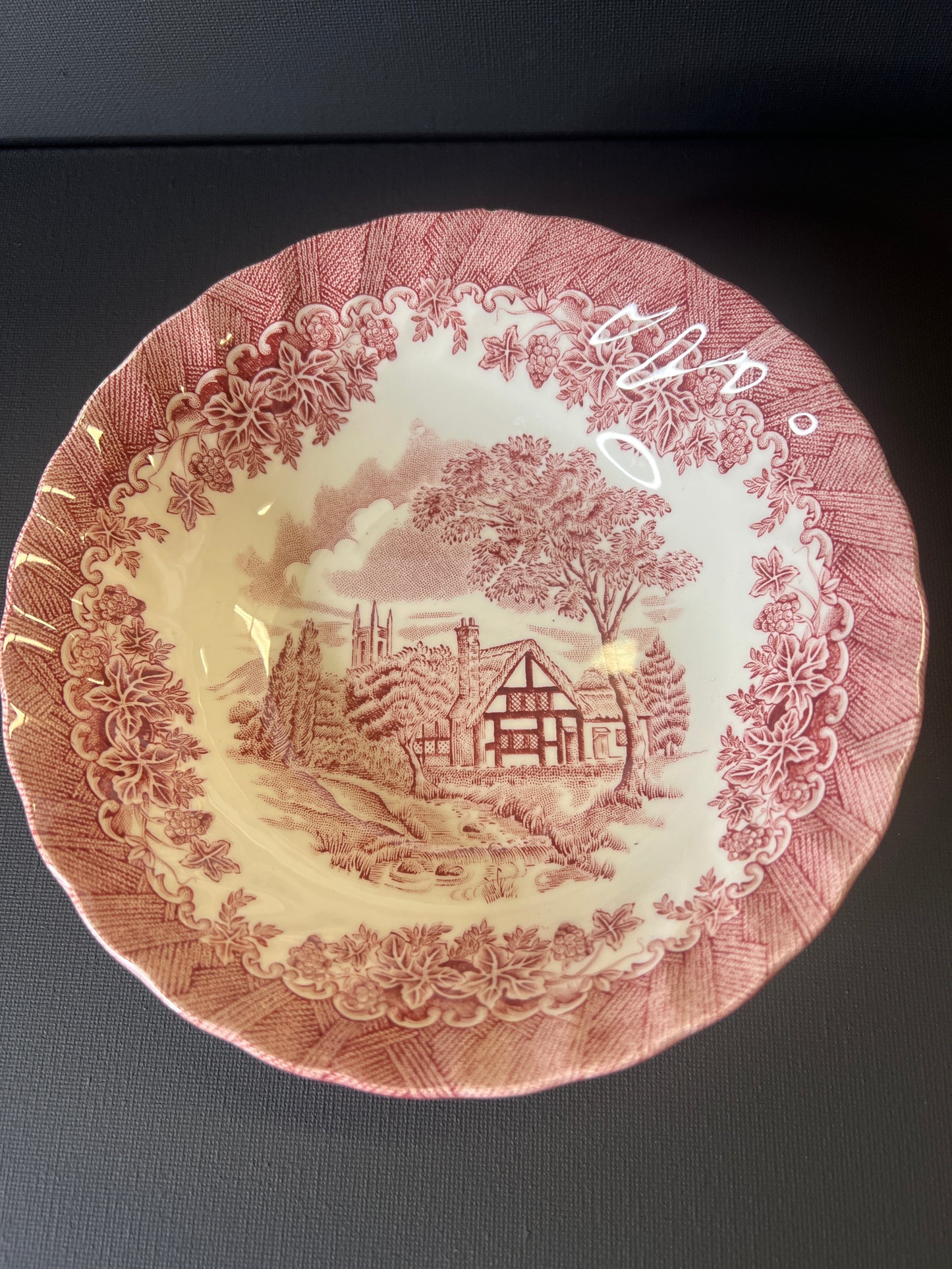 6 1/2" Cottage Transferware Bowl