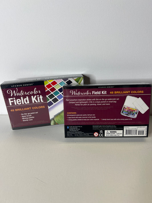 Two boxes of Winsor & Newton Watercolor Field Kits on a white background