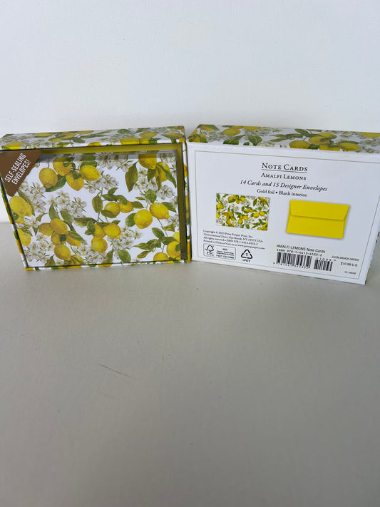 Amalfi Lemons Note Cards