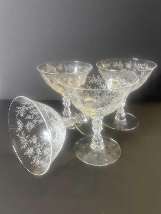 Glass Coup Set of 4