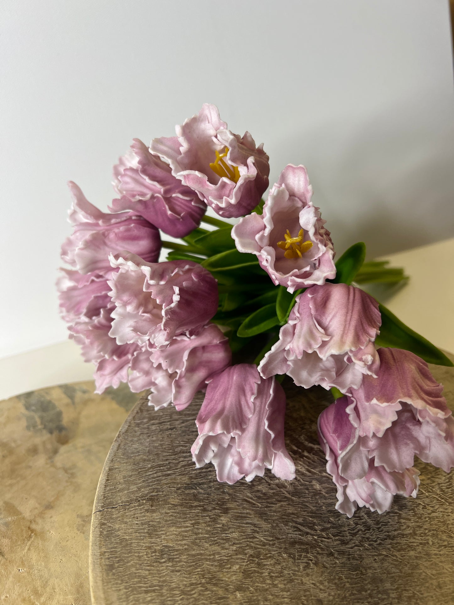 Real Touch Tulips Lavender Bunch of 12