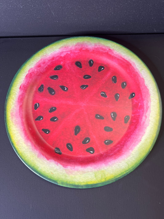 9 3/4" Melamine Watermelon Plate