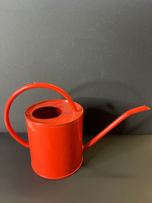 red watering can