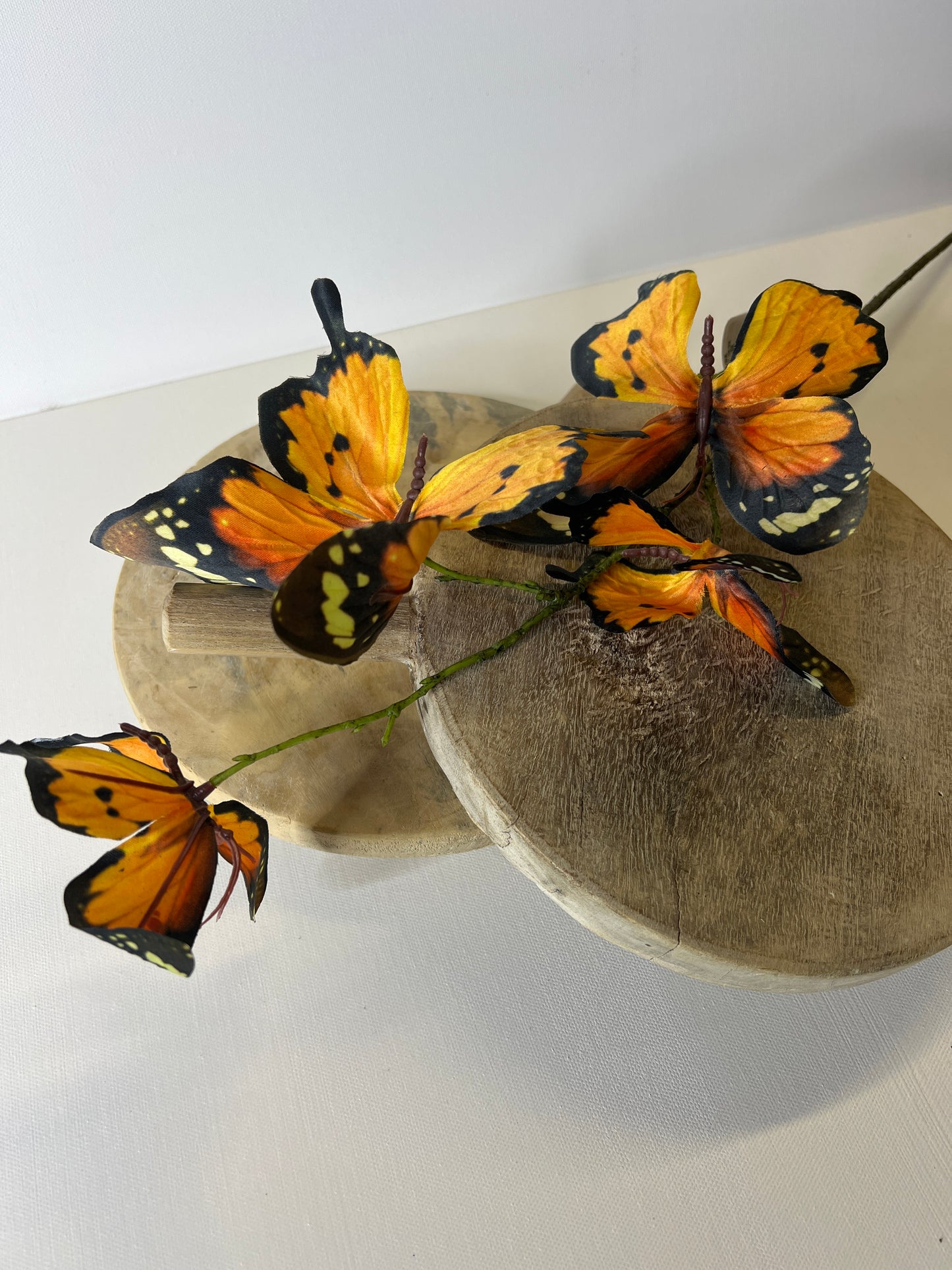 32" Orange Butterfly Spray