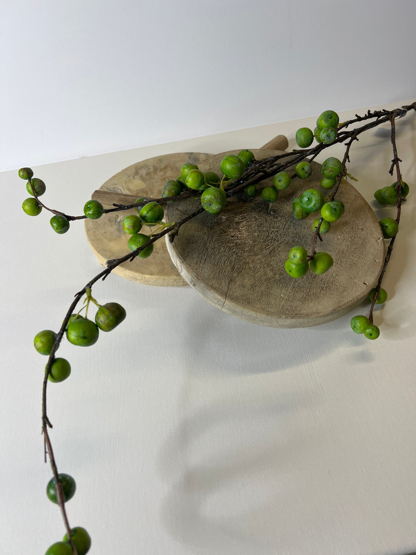 34" Green Crabapple Spray3