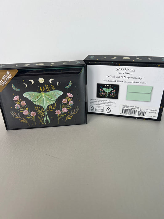Luna Moth Note Cards