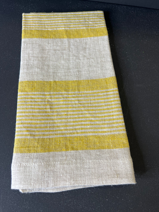Light Mustard Stripe Napkin
